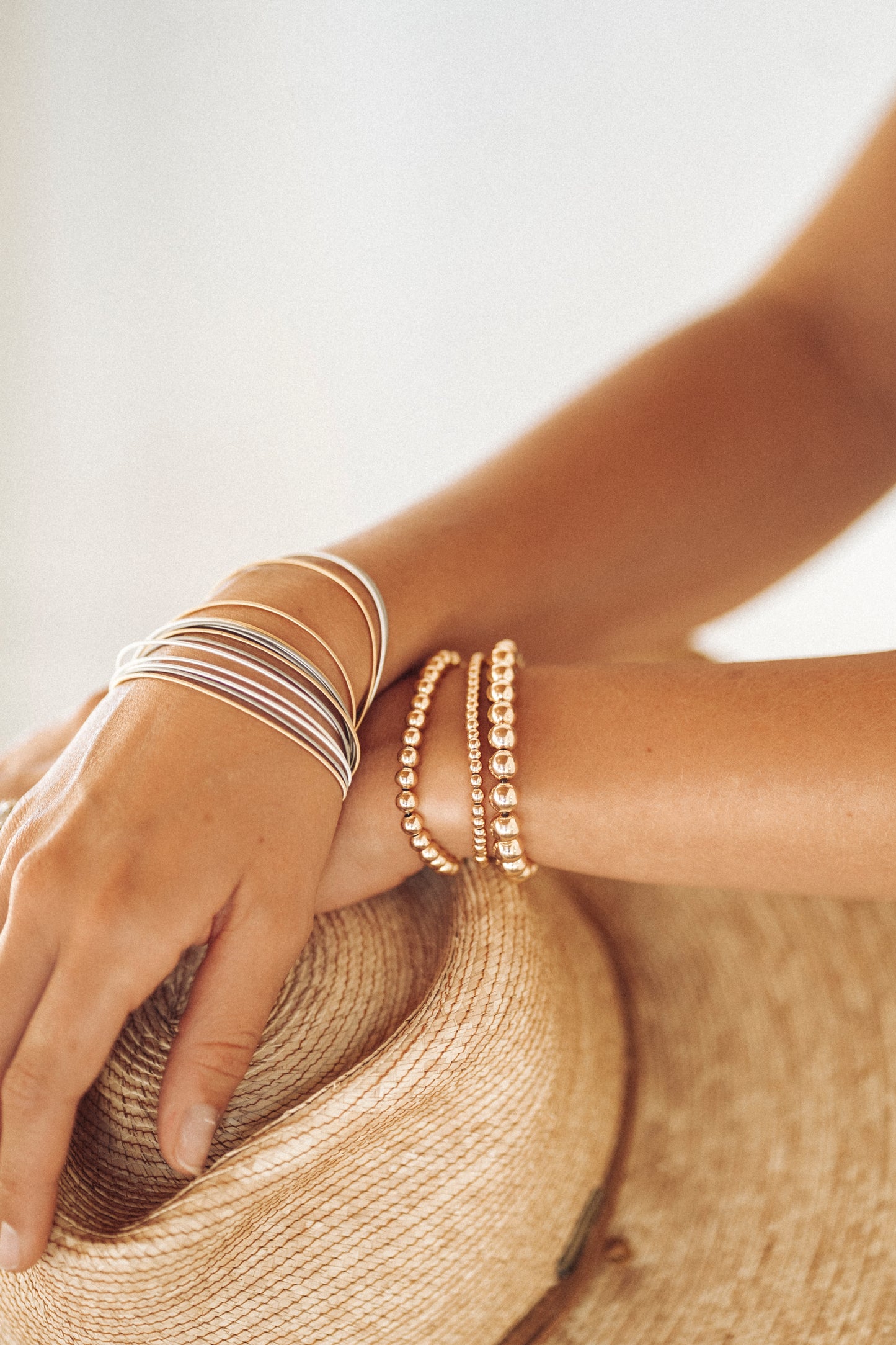 Gold-Filled 3 Stack Bracelet