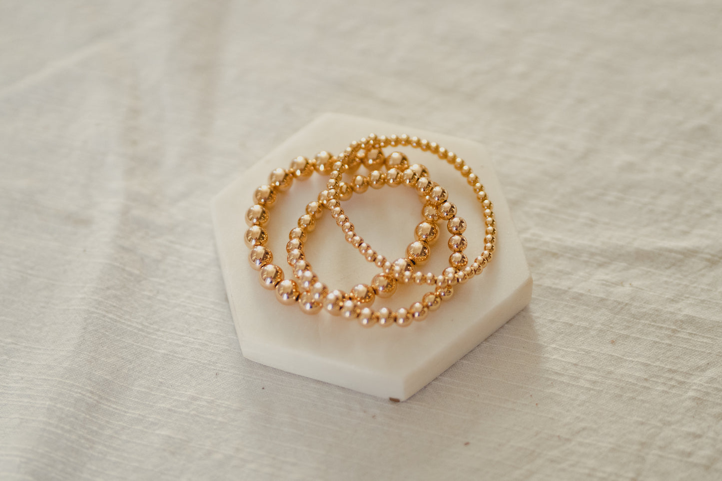 Gold-Filled 3 Stack Bracelet