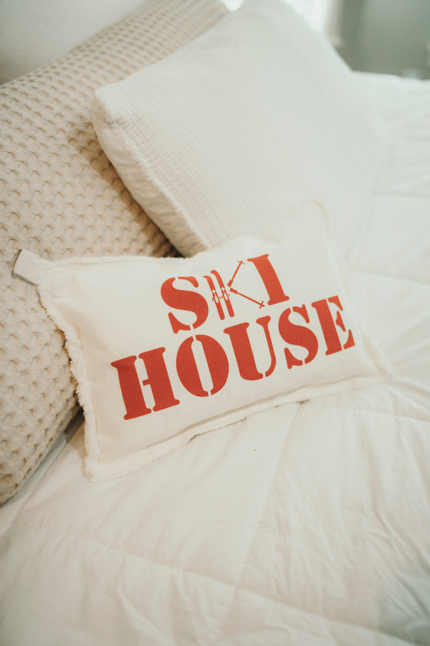 Ski House Pillow
