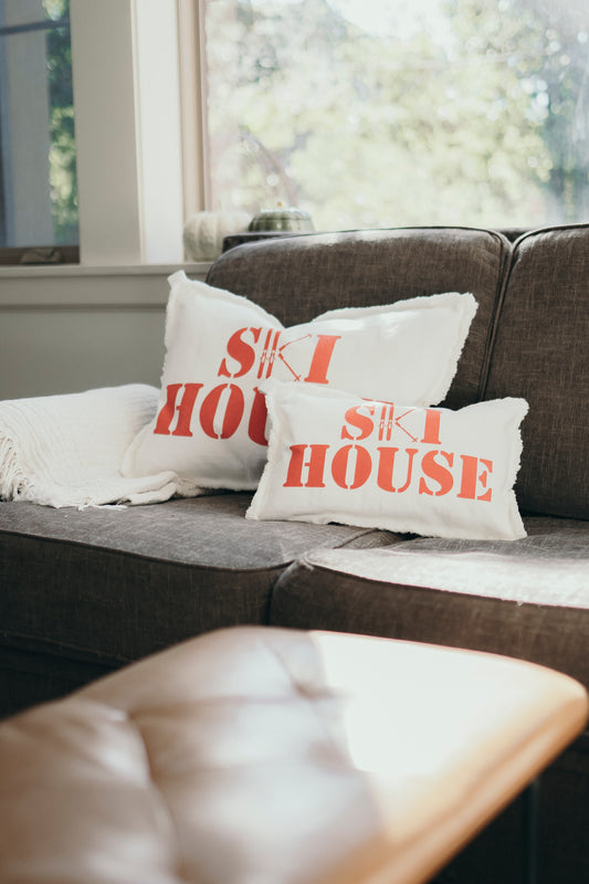 Ski House Pillow