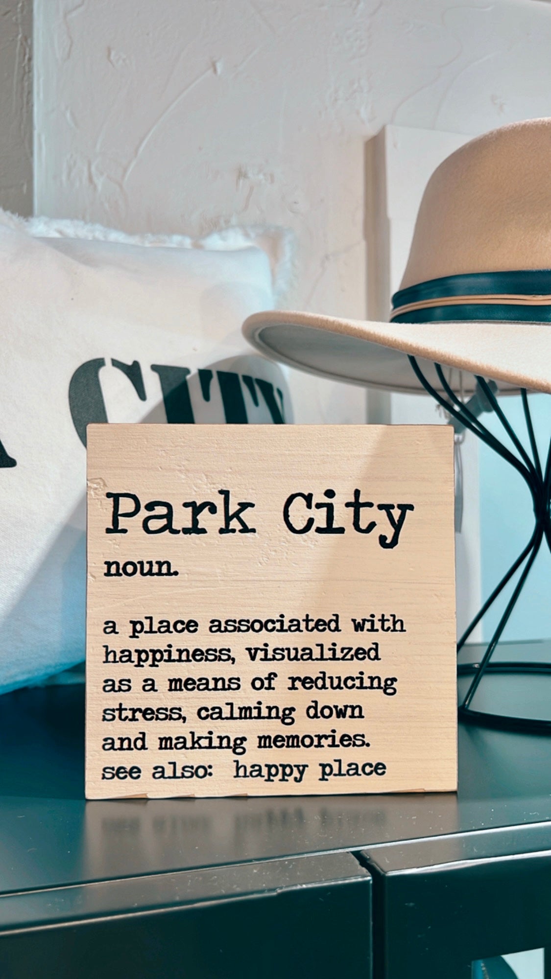 Park City Wood Block