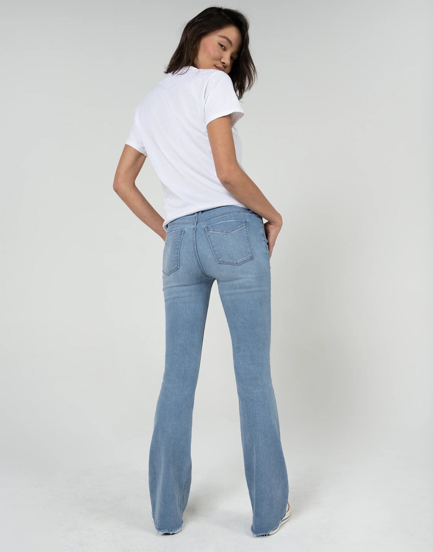 Jan Mid Rise Slim Flare Jeans