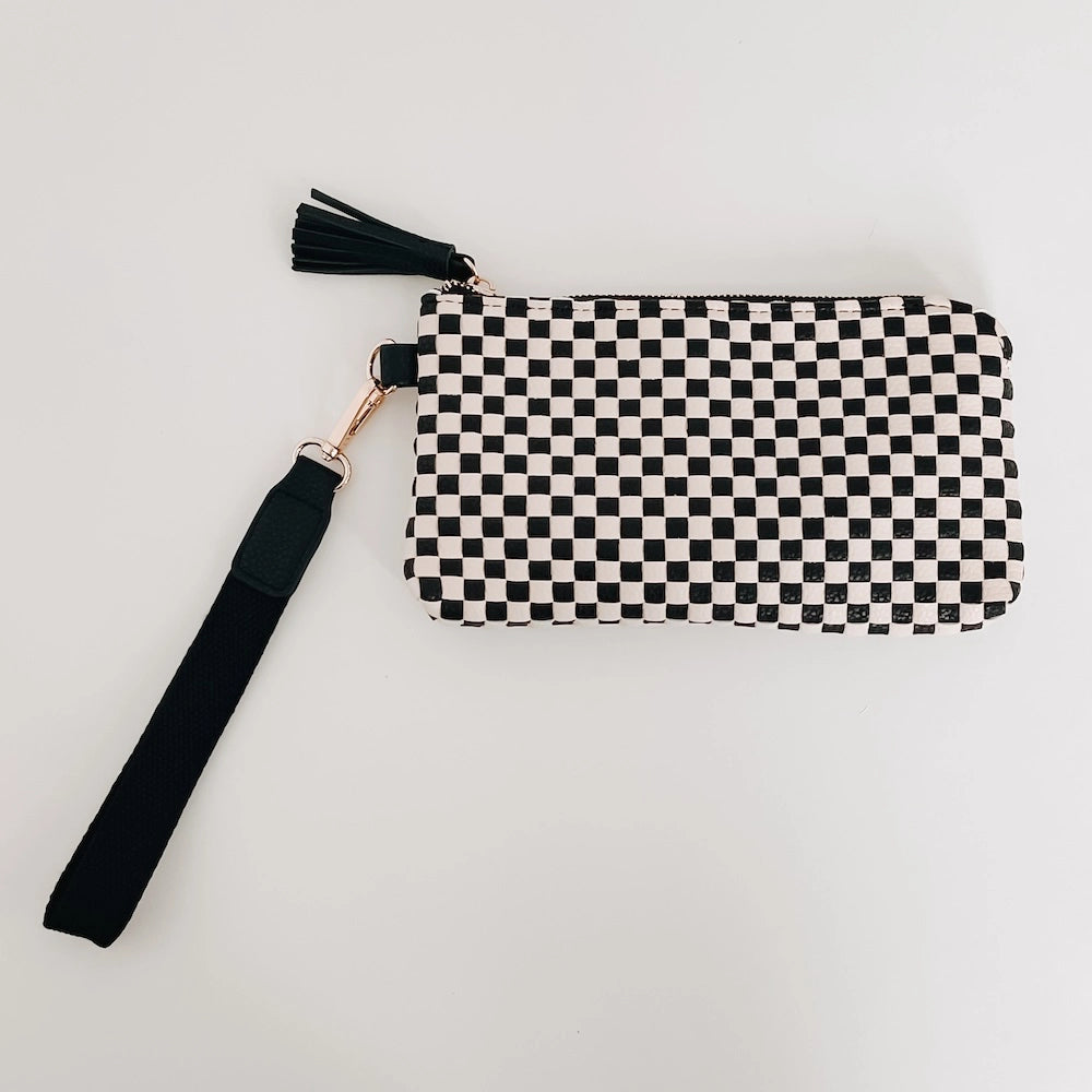 Emma Woven Clutch Wristlet