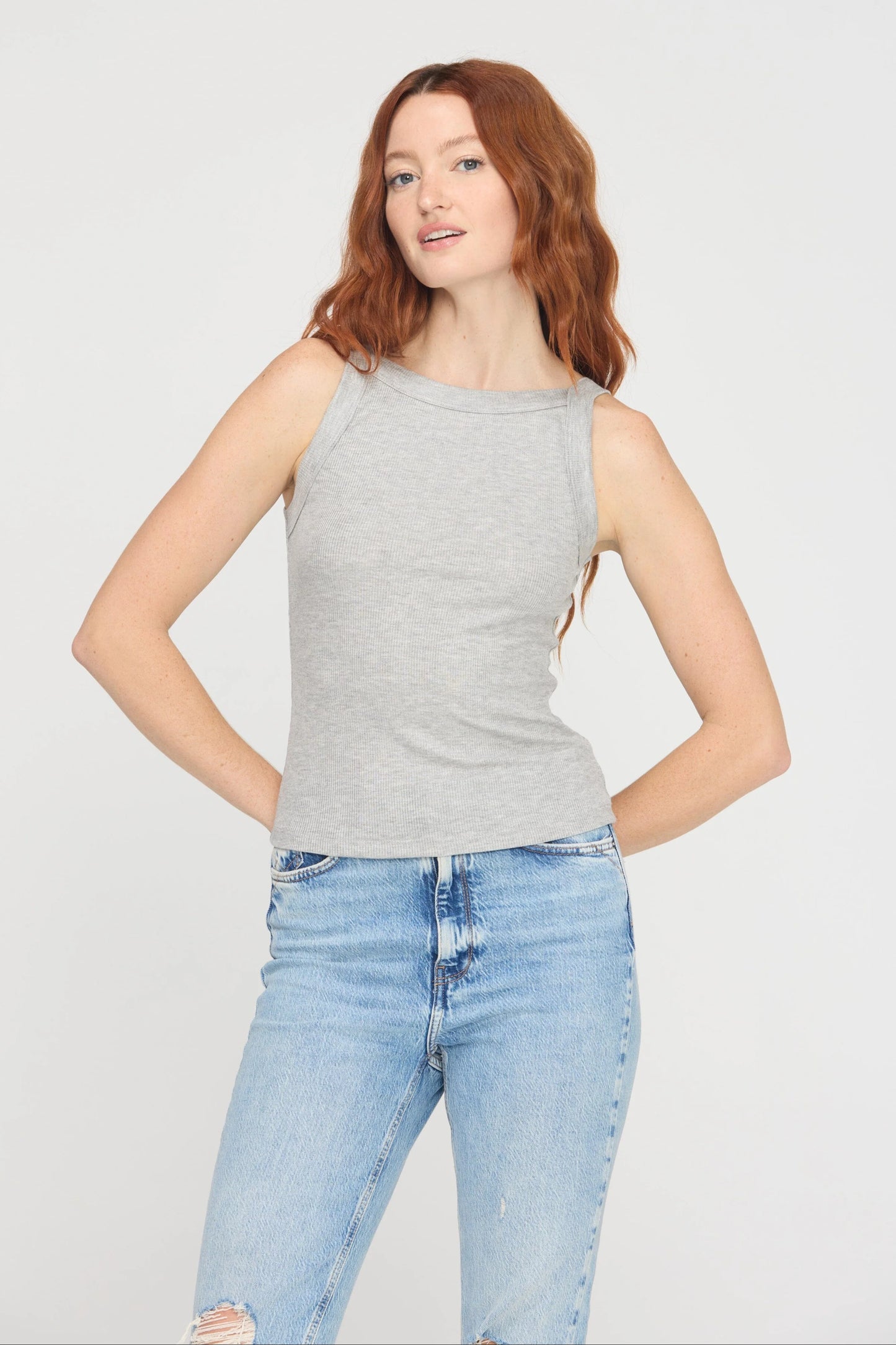 Emil High Neck Rib Tank