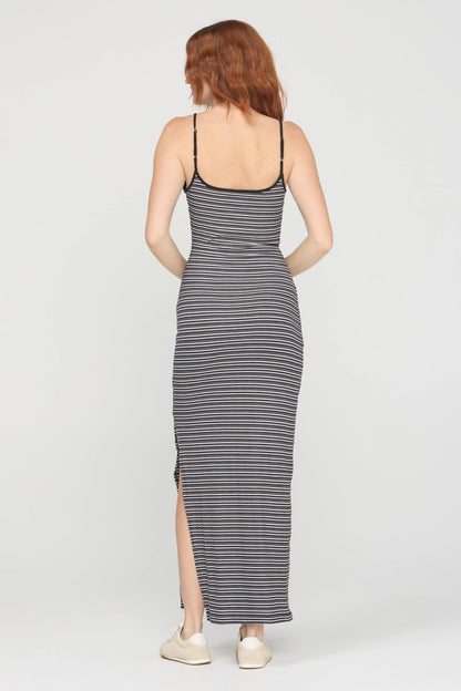 Rita Striped Rib Maxi Dress