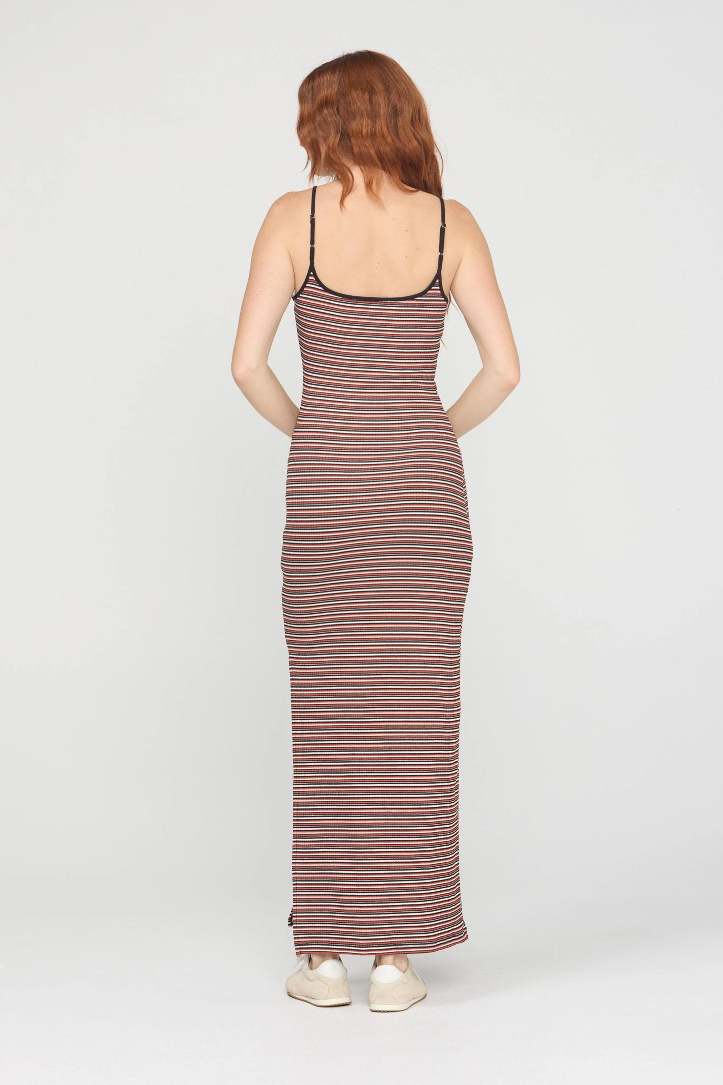 Rita Striped Rib Maxi Dress