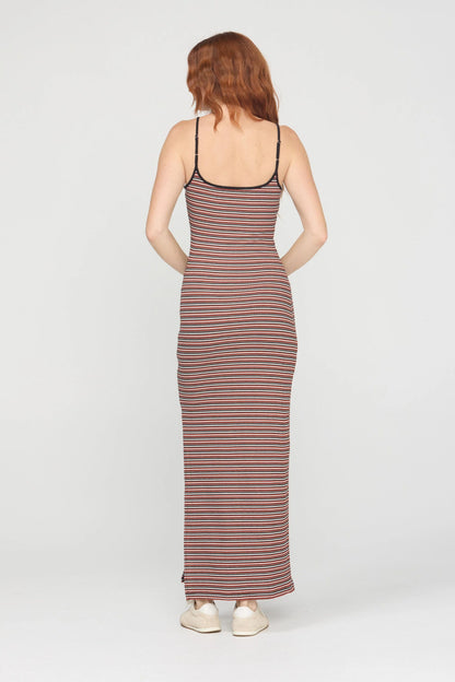 Rita Striped Rib Maxi Dress