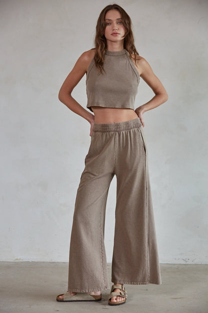 Knit Wide leg Pant