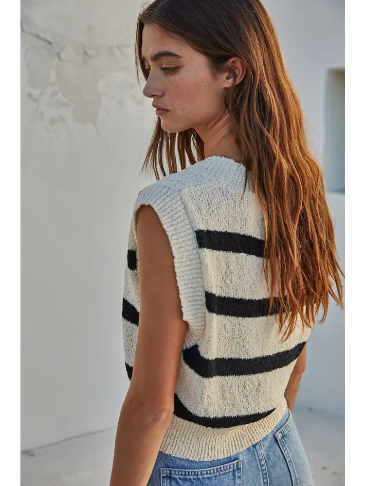 Knit Sweater Vest Top