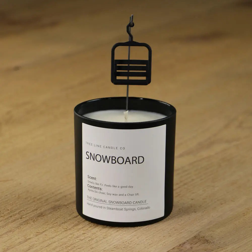 Snowboard Candle