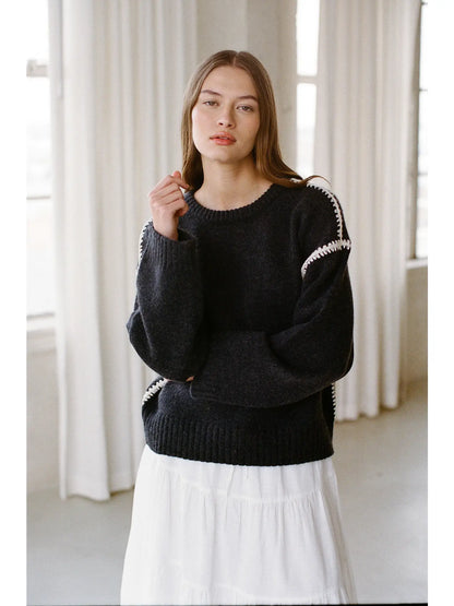 Seam Stith Detail Sweater