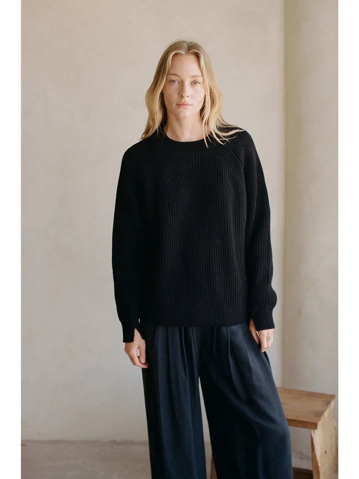 Knit Cotton Sweater Top