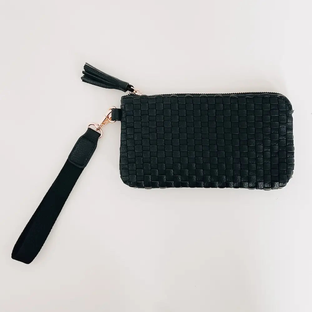 Emma Woven Clutch Wristlet