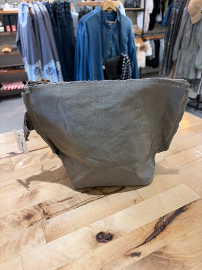 Washed Canvas Zip Bag