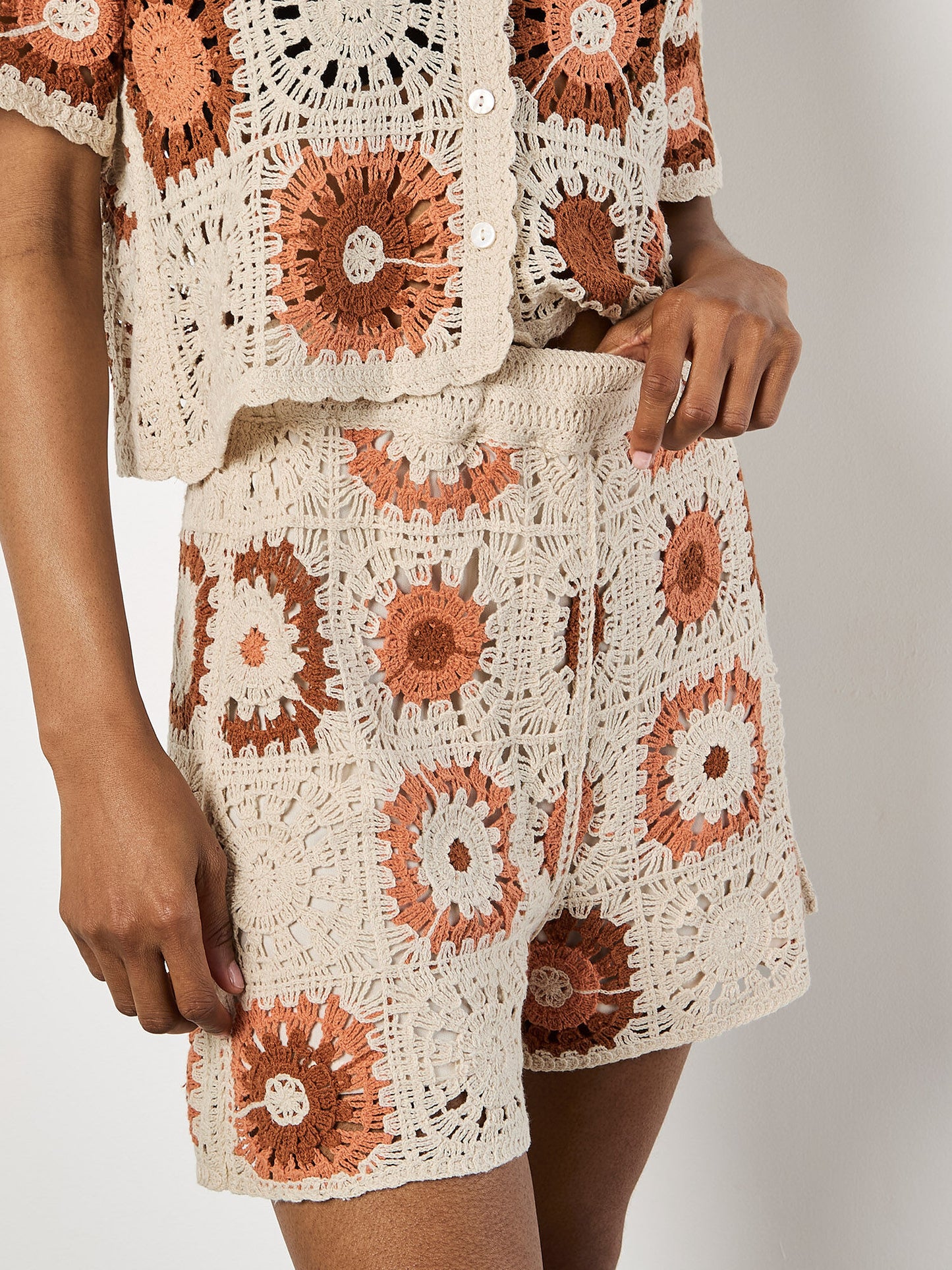 Crochet Squares Shorts