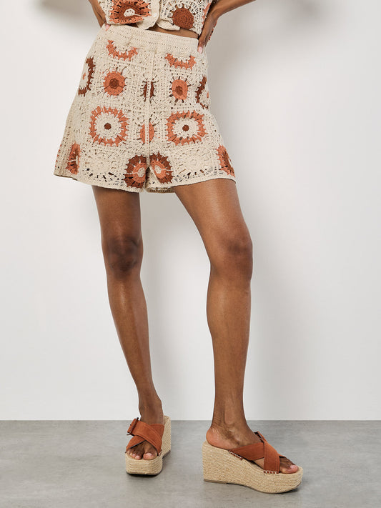 Crochet Squares Shorts