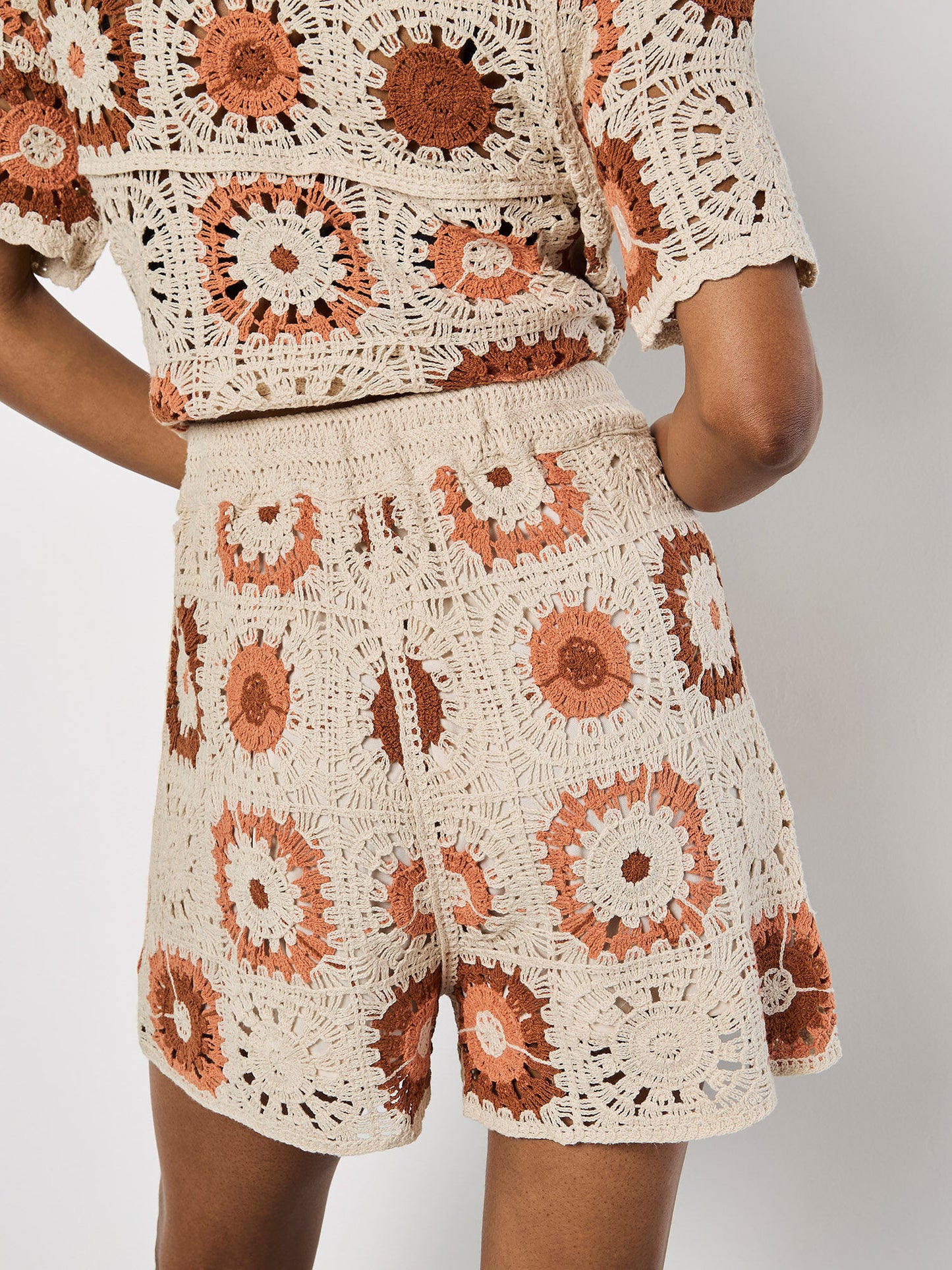 Crochet Squares Shorts