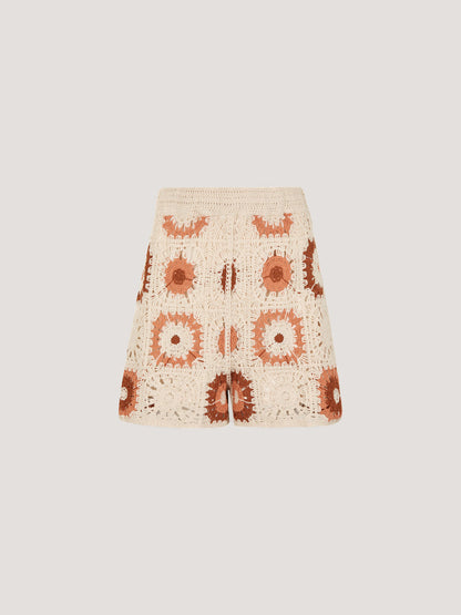 Crochet Squares Shorts