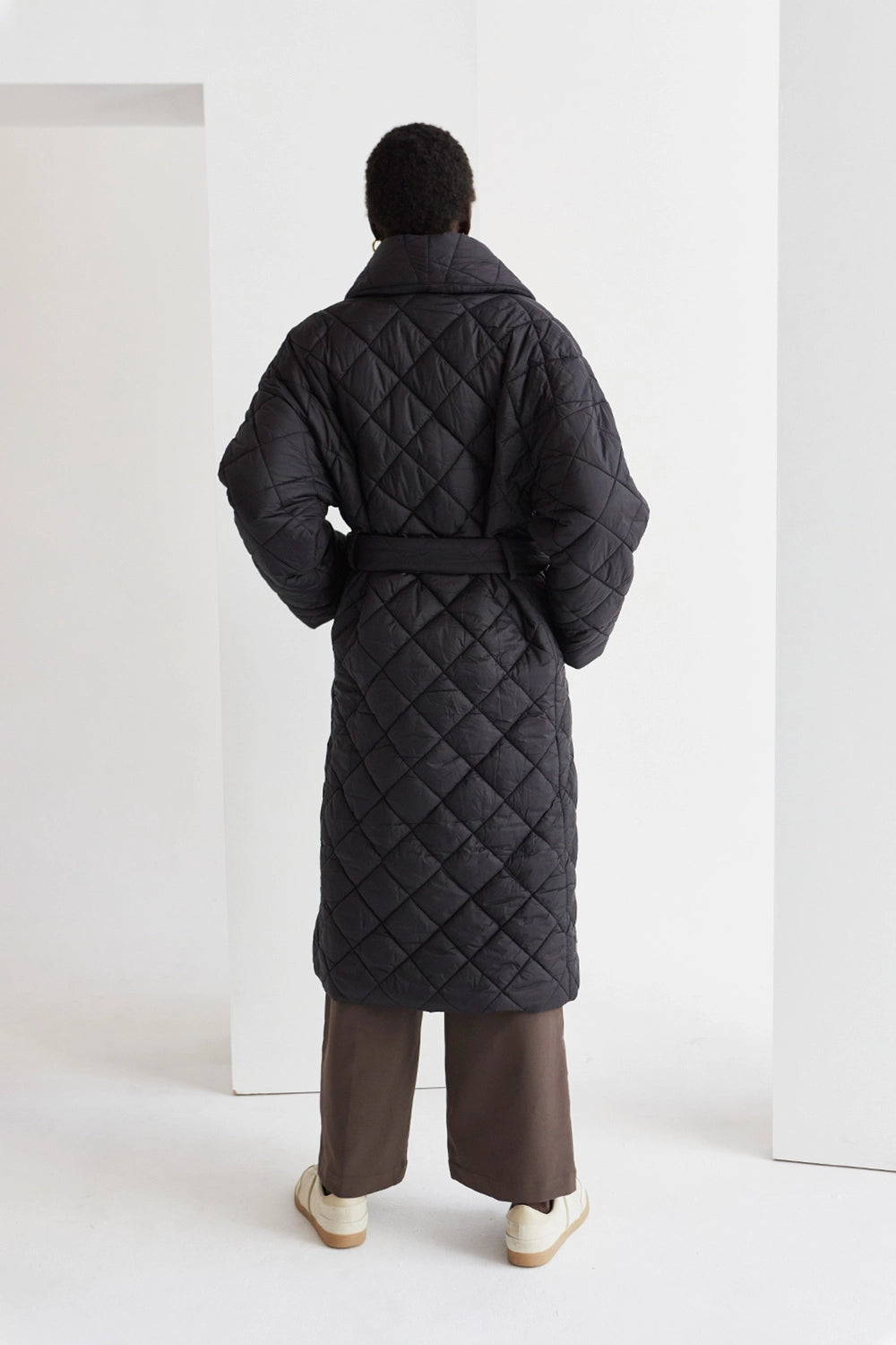 Adeline Quilted Wrap Coat