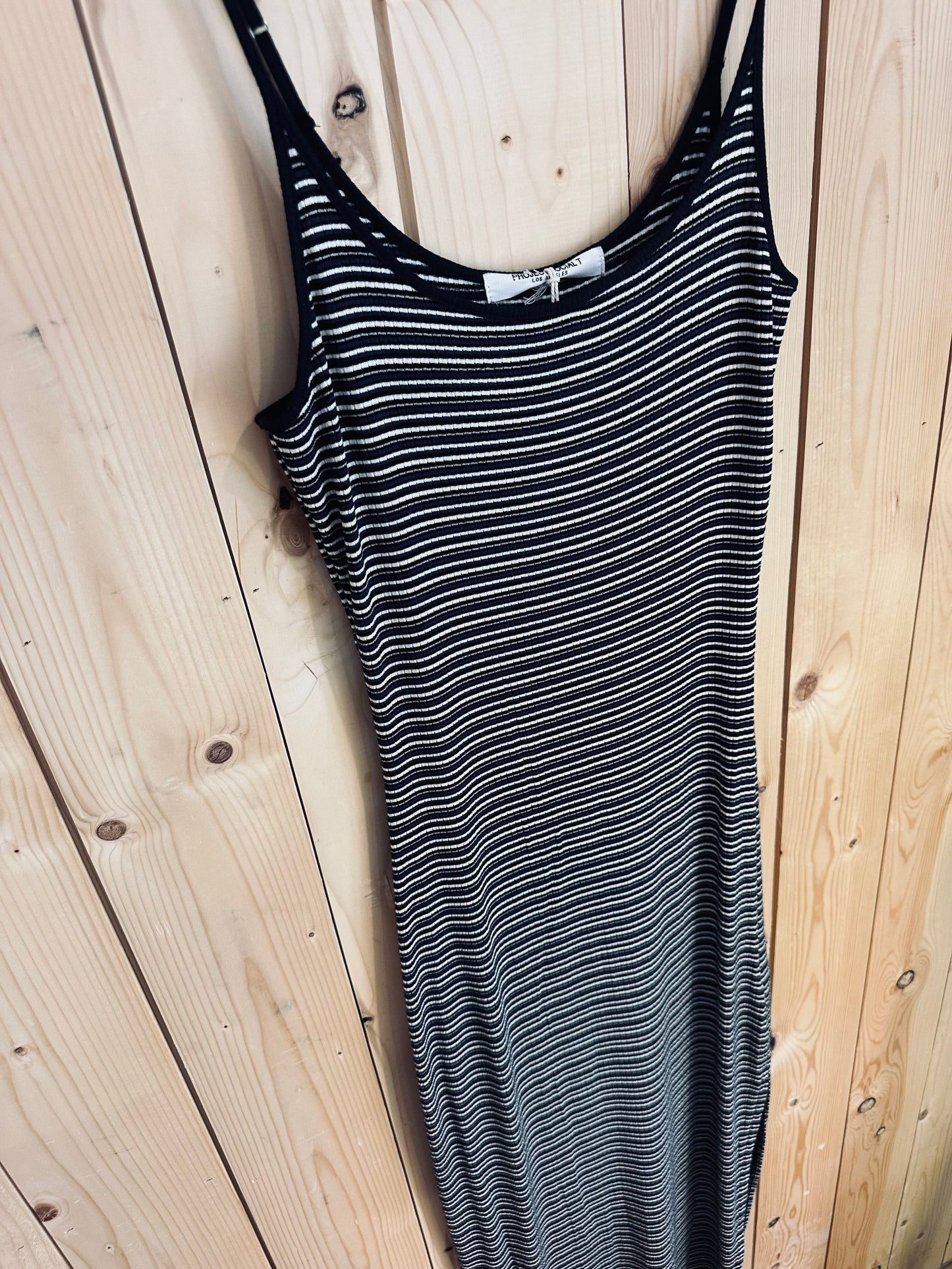 Rita Striped Rib Maxi Dress