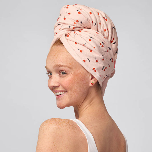 XL Hair Towel Wrap Cherry