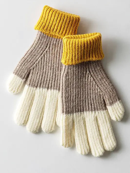 Trio Colorblock Gloves