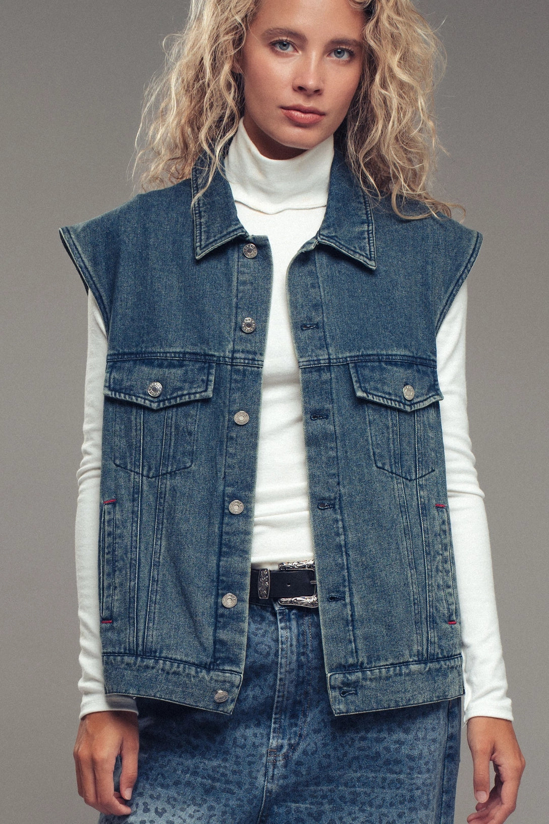 Western Sunset Embroidered Vest