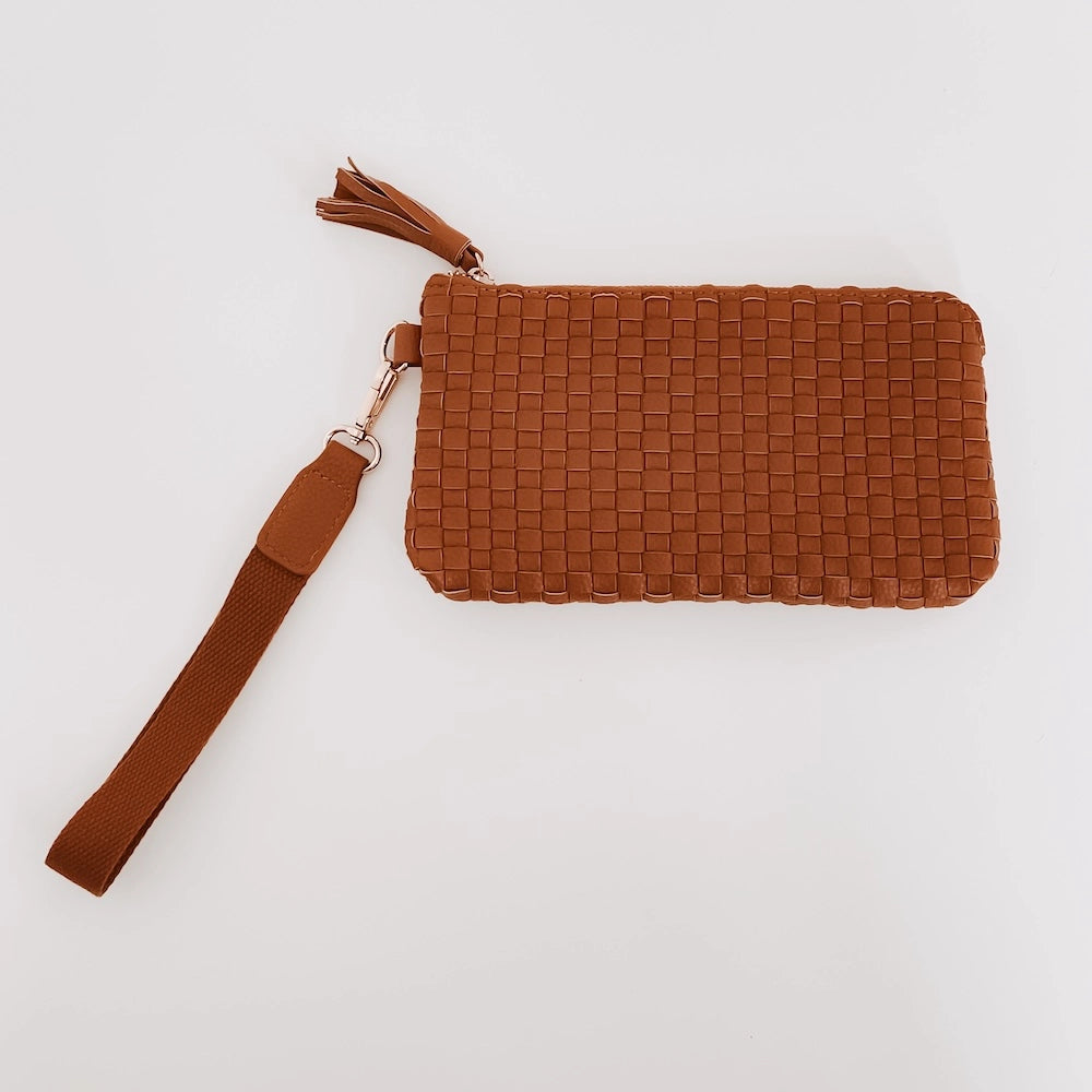 Emma Woven Clutch Wristlet