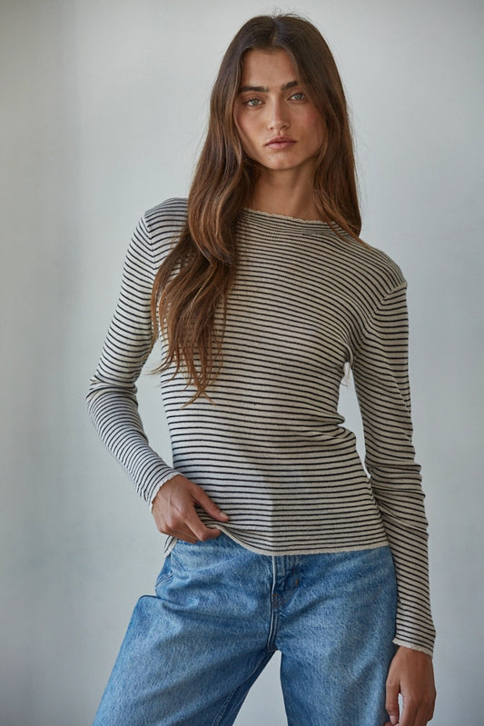 Striped Turtleneck