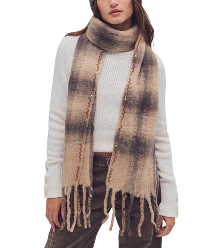 Highland Plaid Skinny Scarf