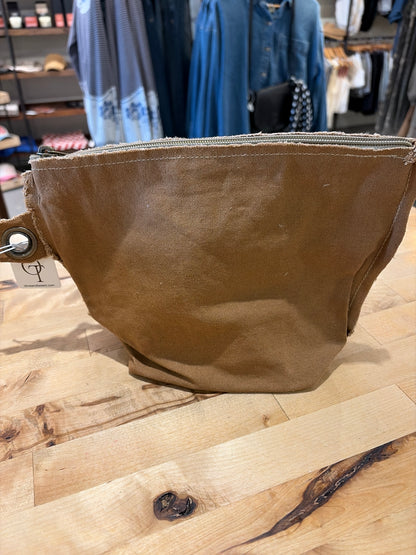 Washed Canvas Zip Bag
