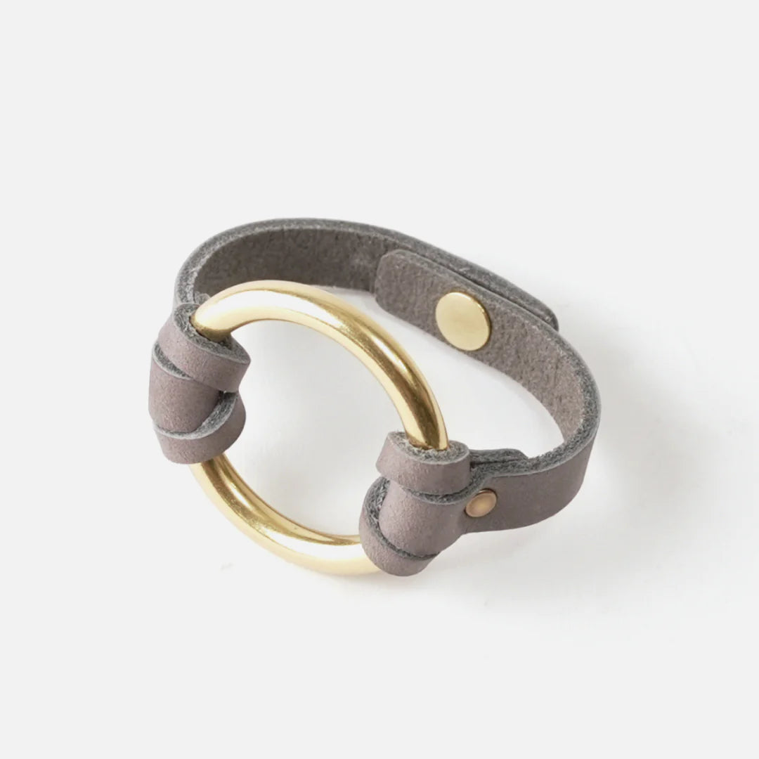Leather O-Ring Bracelet