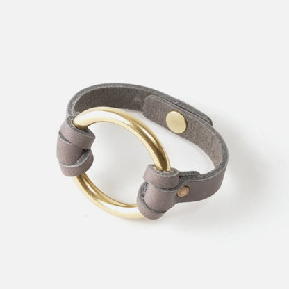 Leather O-Ring Bracelet