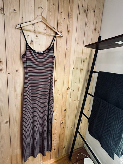 Rita Striped Rib Maxi Dress