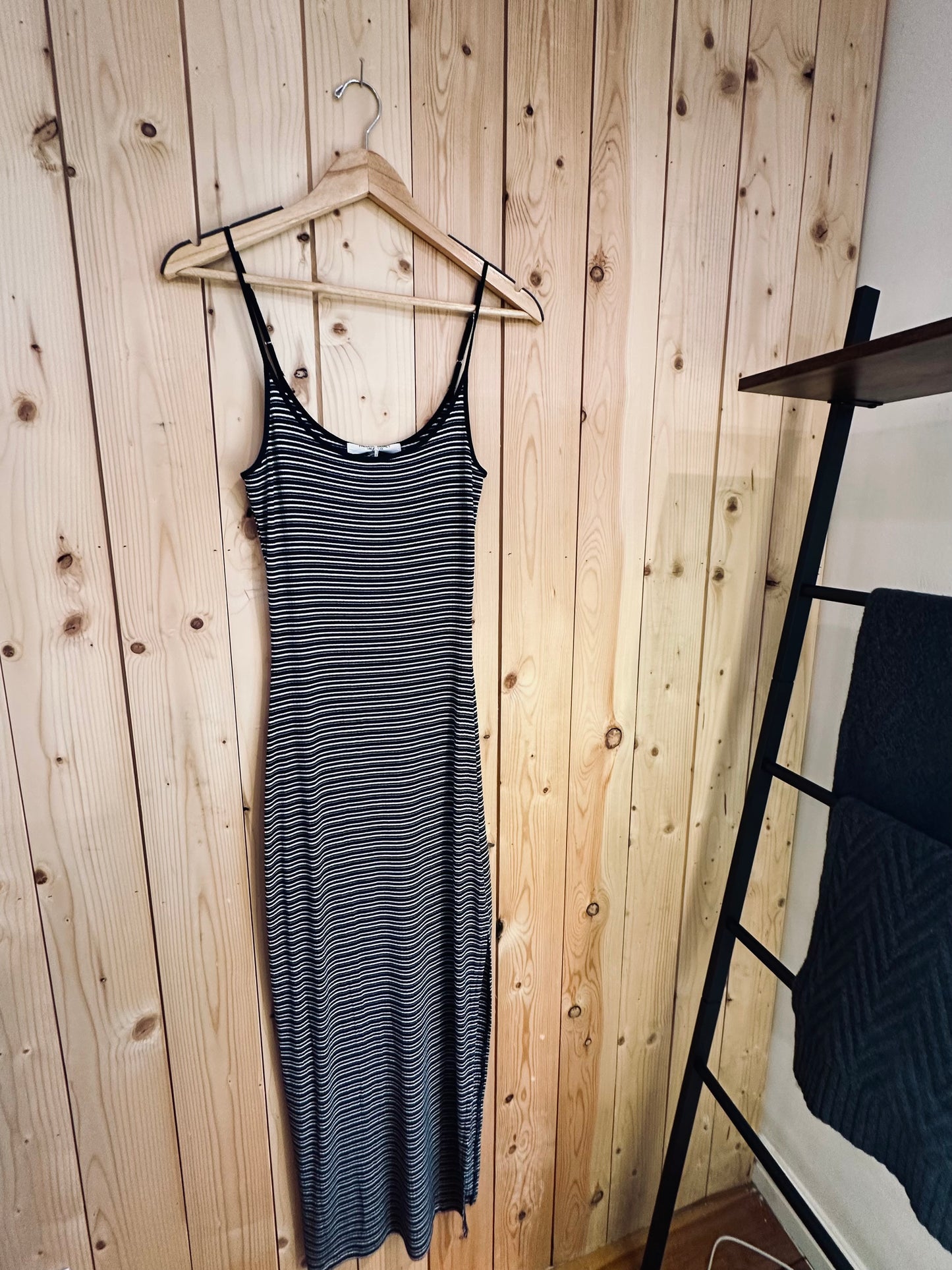 Rita Striped Rib Maxi Dress