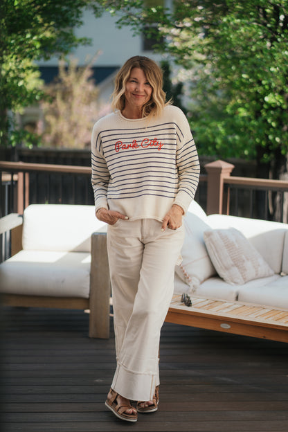 Cotton PC Stripe Sweater