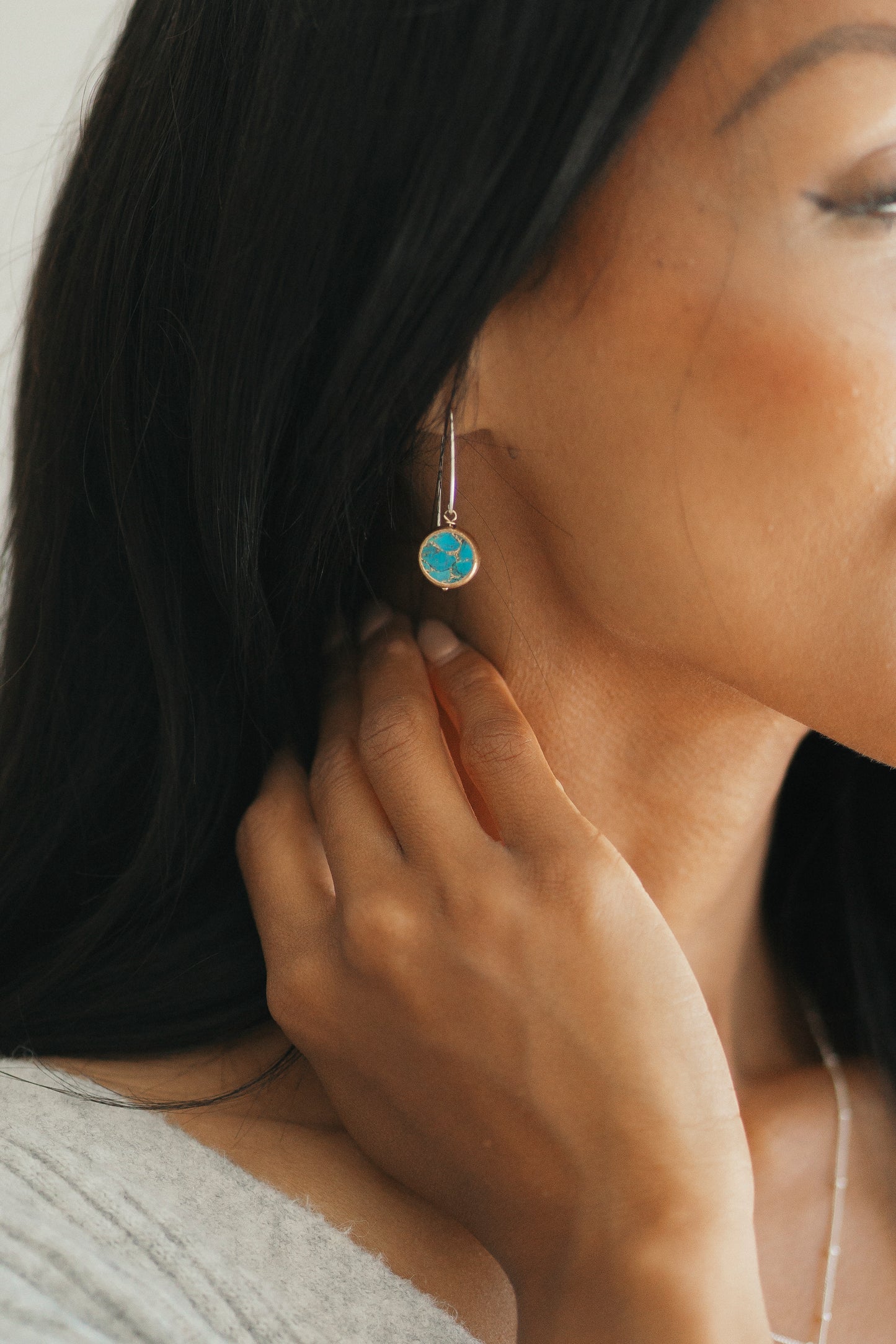 Veda Mosaic Turquoise Earring
