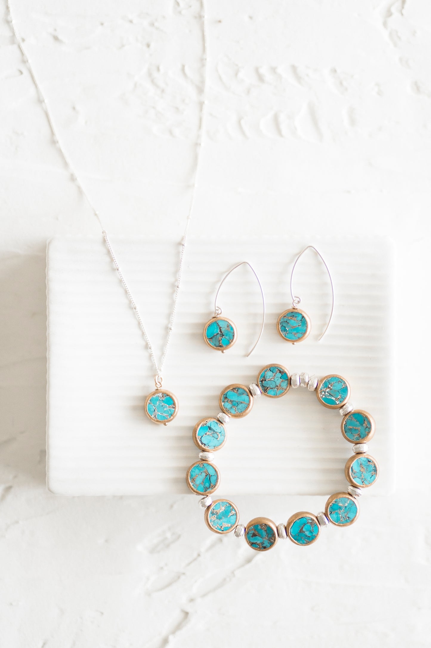 Veda Mosaic Turquoise Necklace