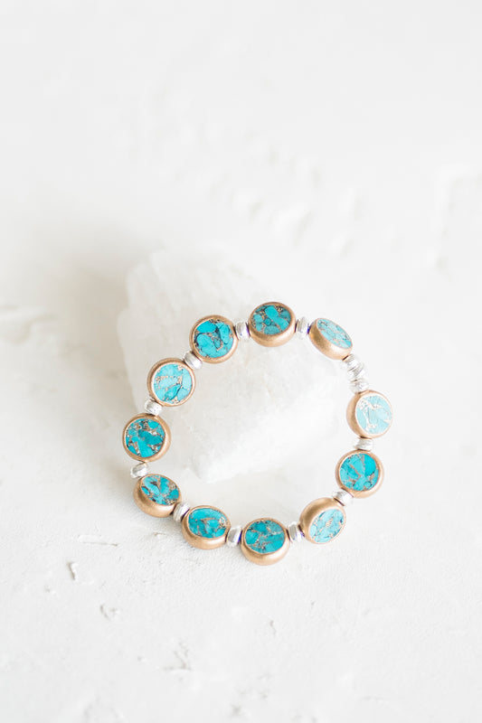 Veda Mosaic Turquoise Bracelet