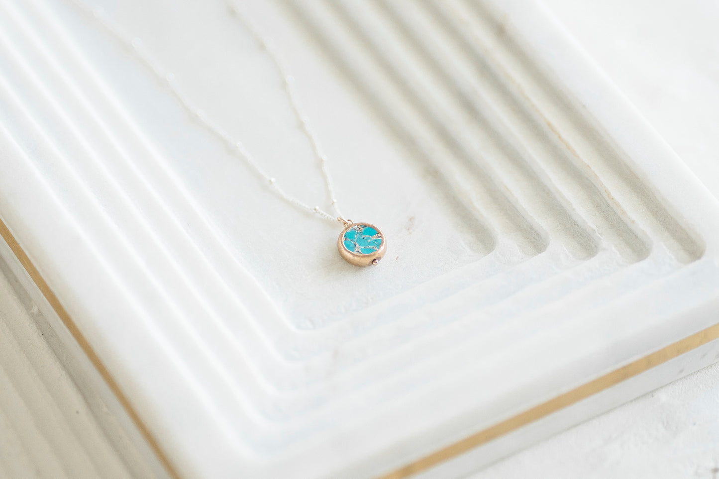 Veda Mosaic Turquoise Necklace