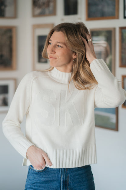 Merino Ski Mock Neck Sweater