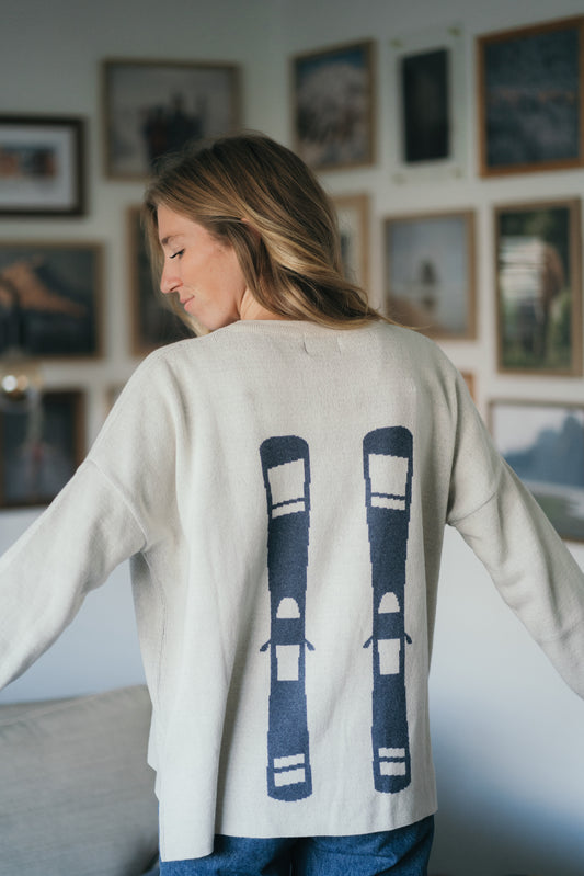 Apres Ski/Skis Sweater