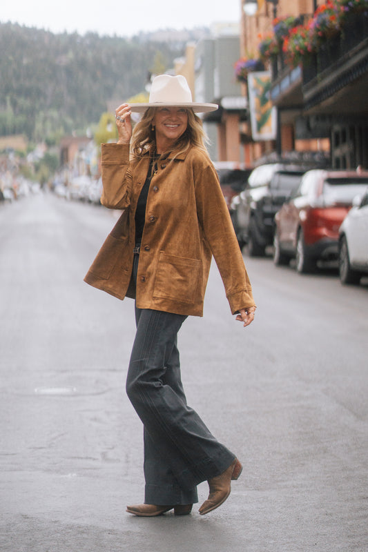 Suede Trucker Jacket