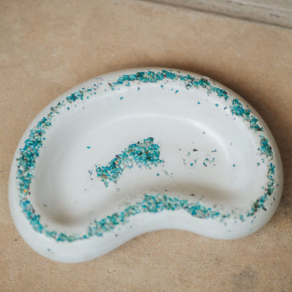 Turquoise Peanut Dish