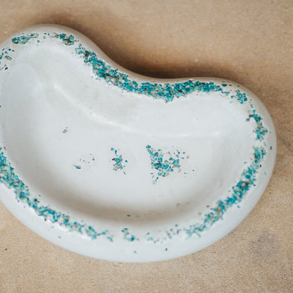 Turquoise Peanut Dish