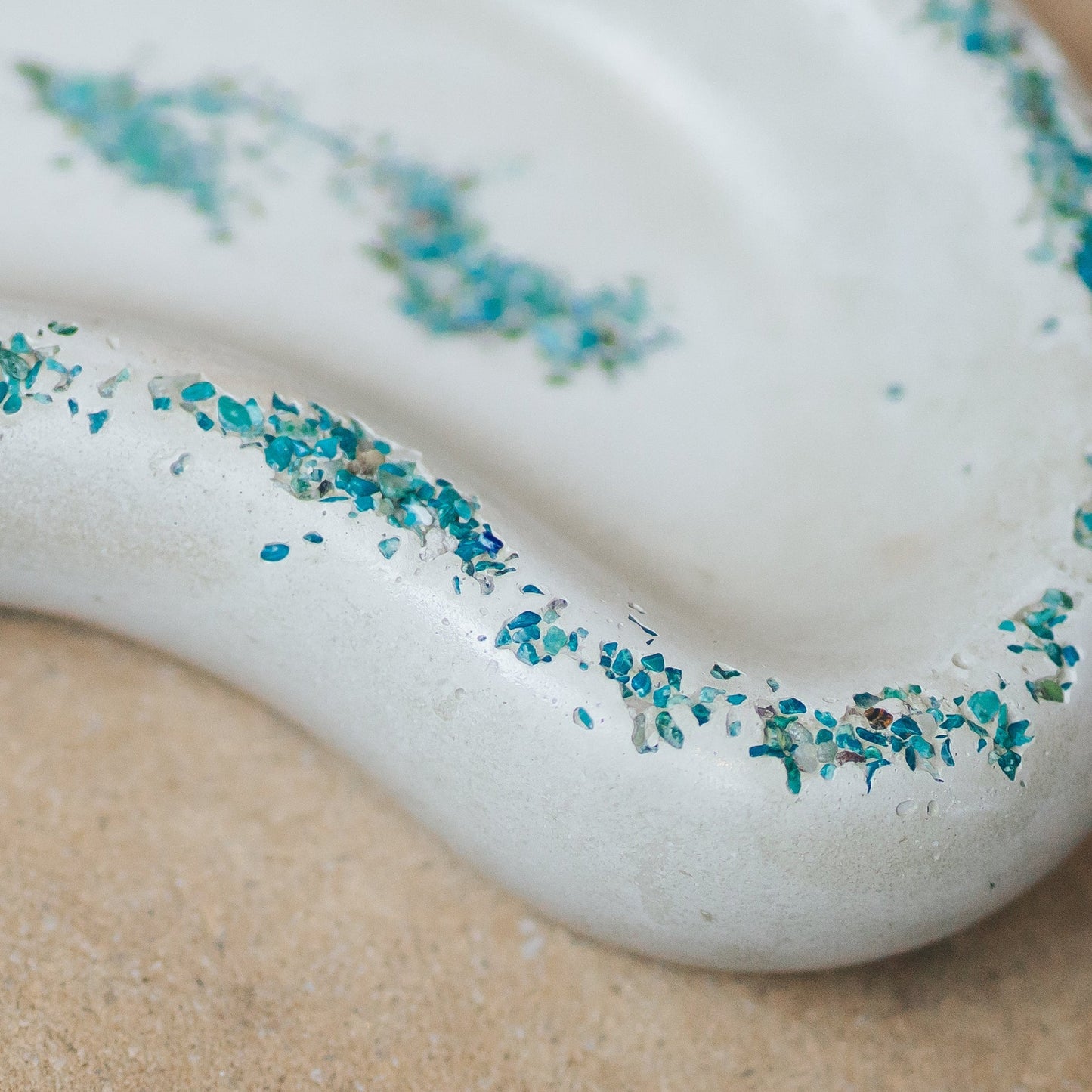 Turquoise Peanut Dish