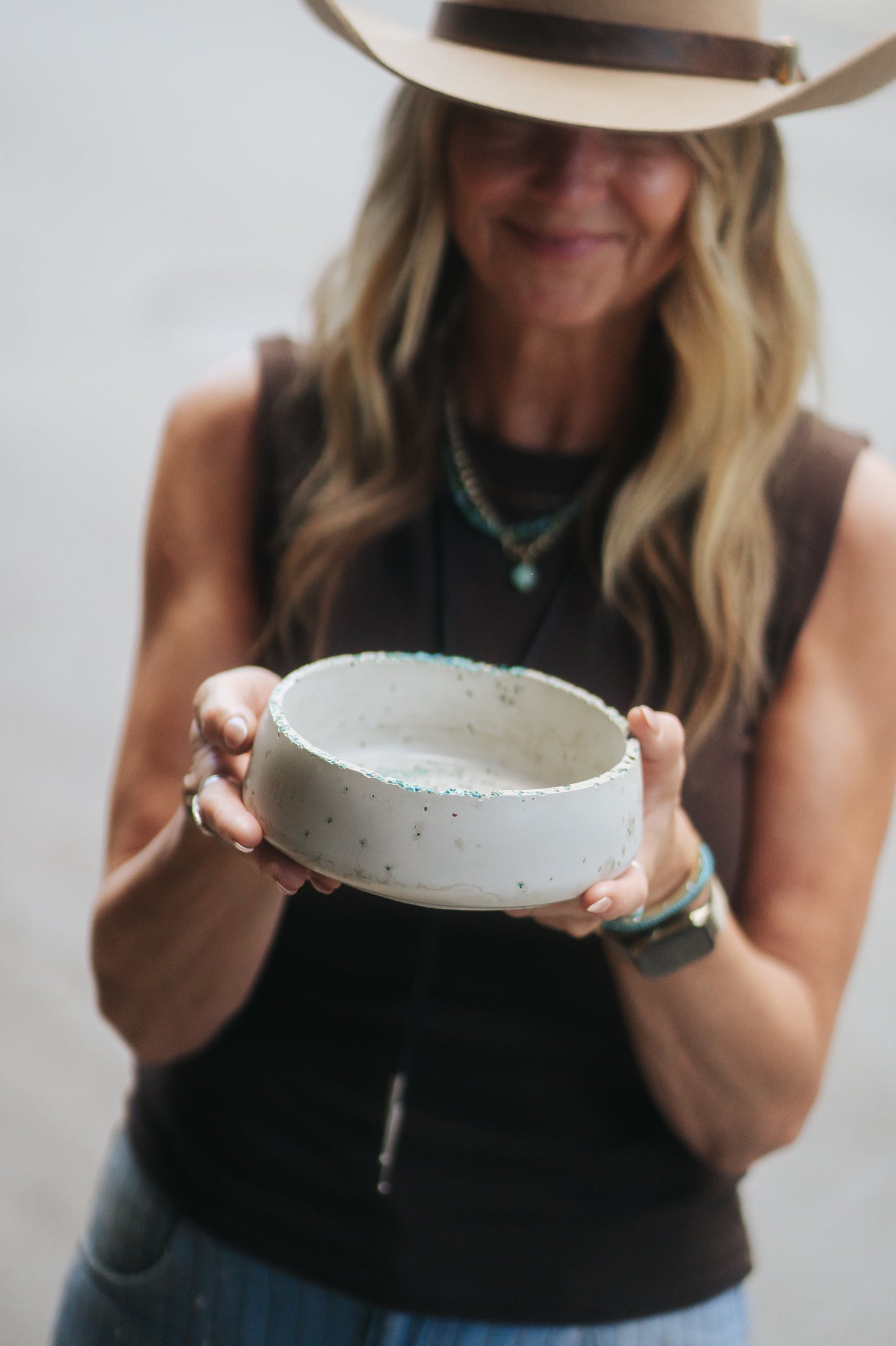 Cemented Turq Bowl