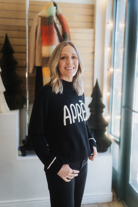 100% Merino Apres Mock Neck