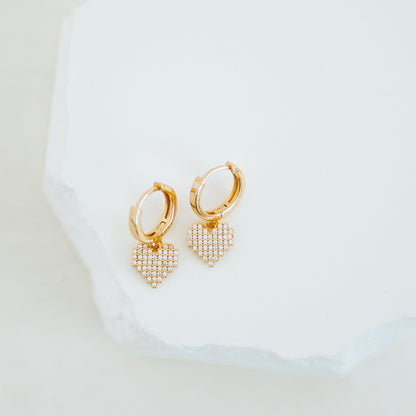 Heart Drop Earring