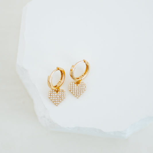 Heart Drop Earring